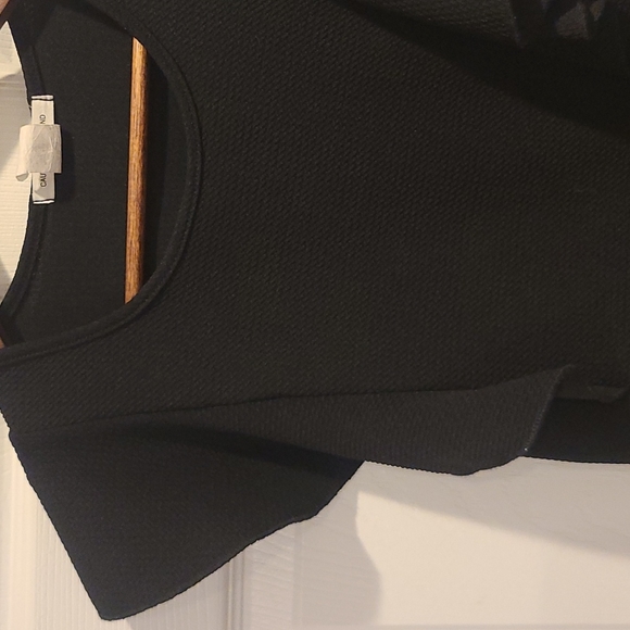 Women's Black Peplum top - Picture 2 of 3